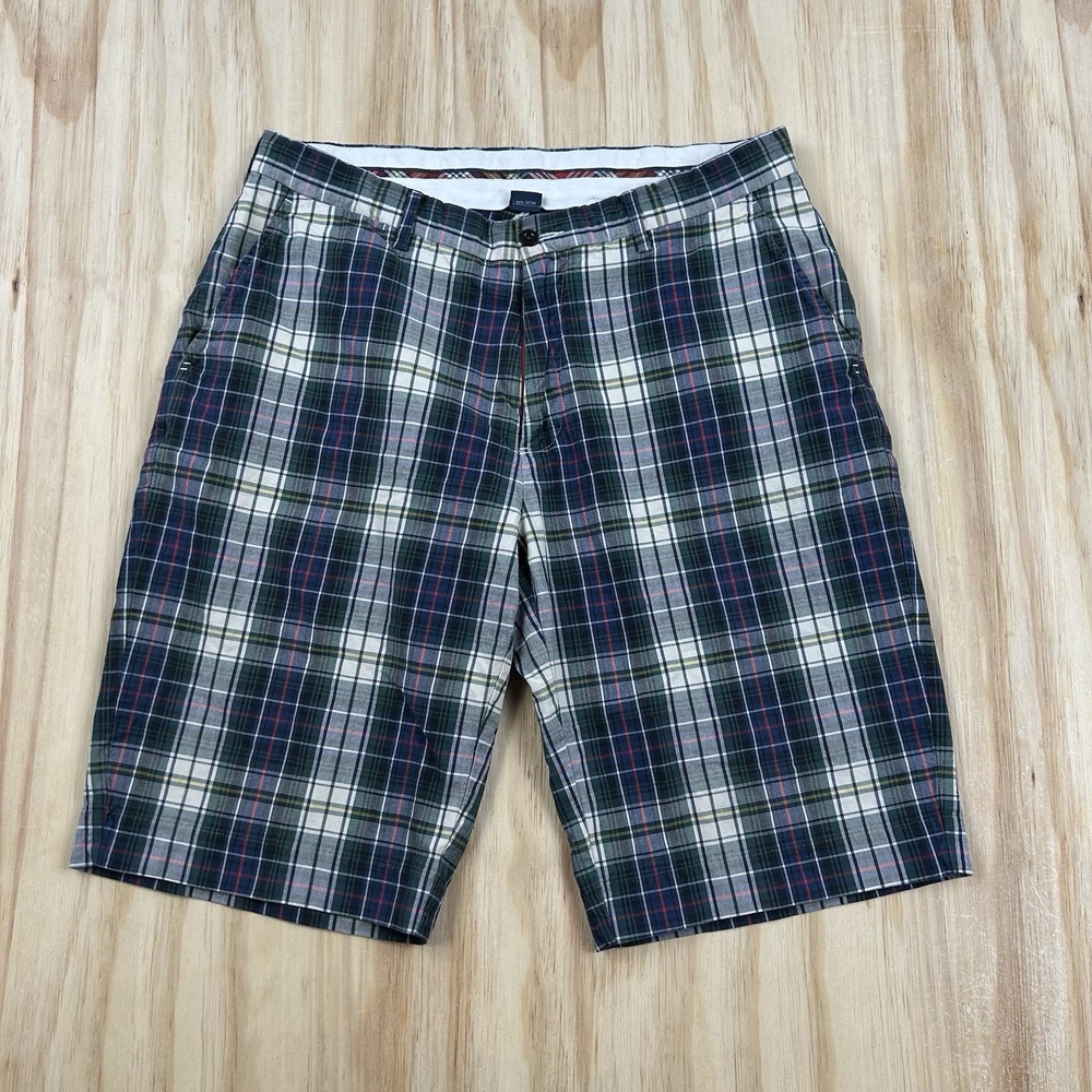 Polo Ralph‎ Lauren Authentic India Madras Plaid Shorts Mens 34 Green Red Multi